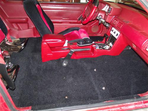 Mustang Floor Carpet Coupe & Hatchback Black (82-93)