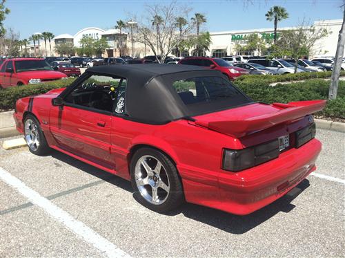 1983-90 Mustang Black Convertible Top Kit