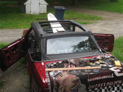 1983-90 Mustang Black Convertible Top Kit