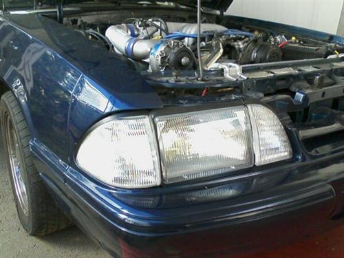 Customer Image - 1987-93 Mustang Economy Headlight Kit with Clear Sidemarkers