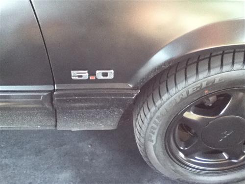1979-93 Mustang Chrome 5.0L Fender Emblem