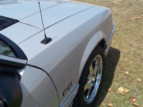 1979-09 Mustang SVE Black 8" Shorty Antenna Mast