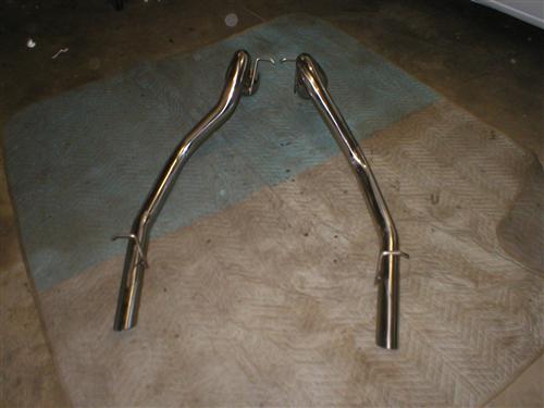 1986-97 Mustang 2.5" Stainless Steel LX Tailpipes