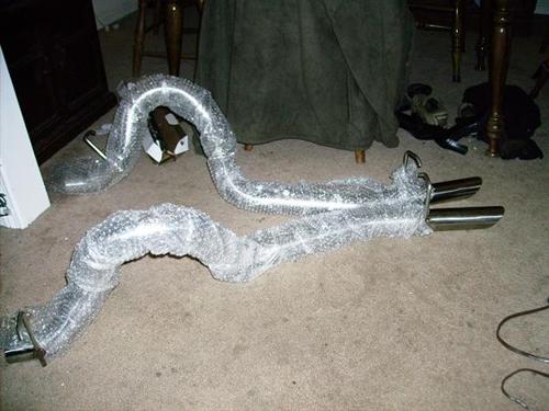 1986-97 Mustang 2.5" Stainless Steel LX Tailpipes