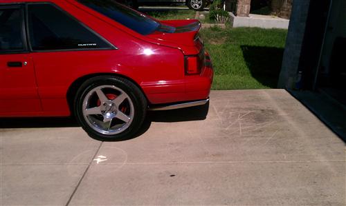 1986-97 Mustang 2.5" Stainless Steel LX Tailpipes