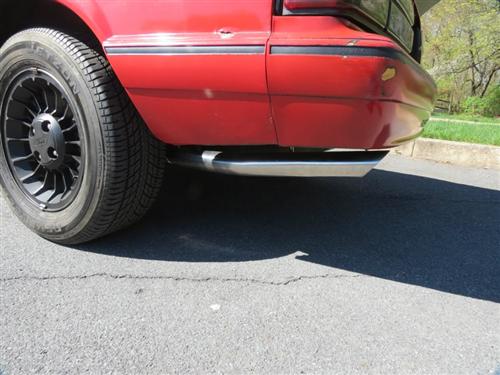 1986-97 Mustang 2.5" Stainless Steel LX Tailpipes