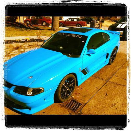1994-04 Mustang Flat Black SVE Drift - 18X9